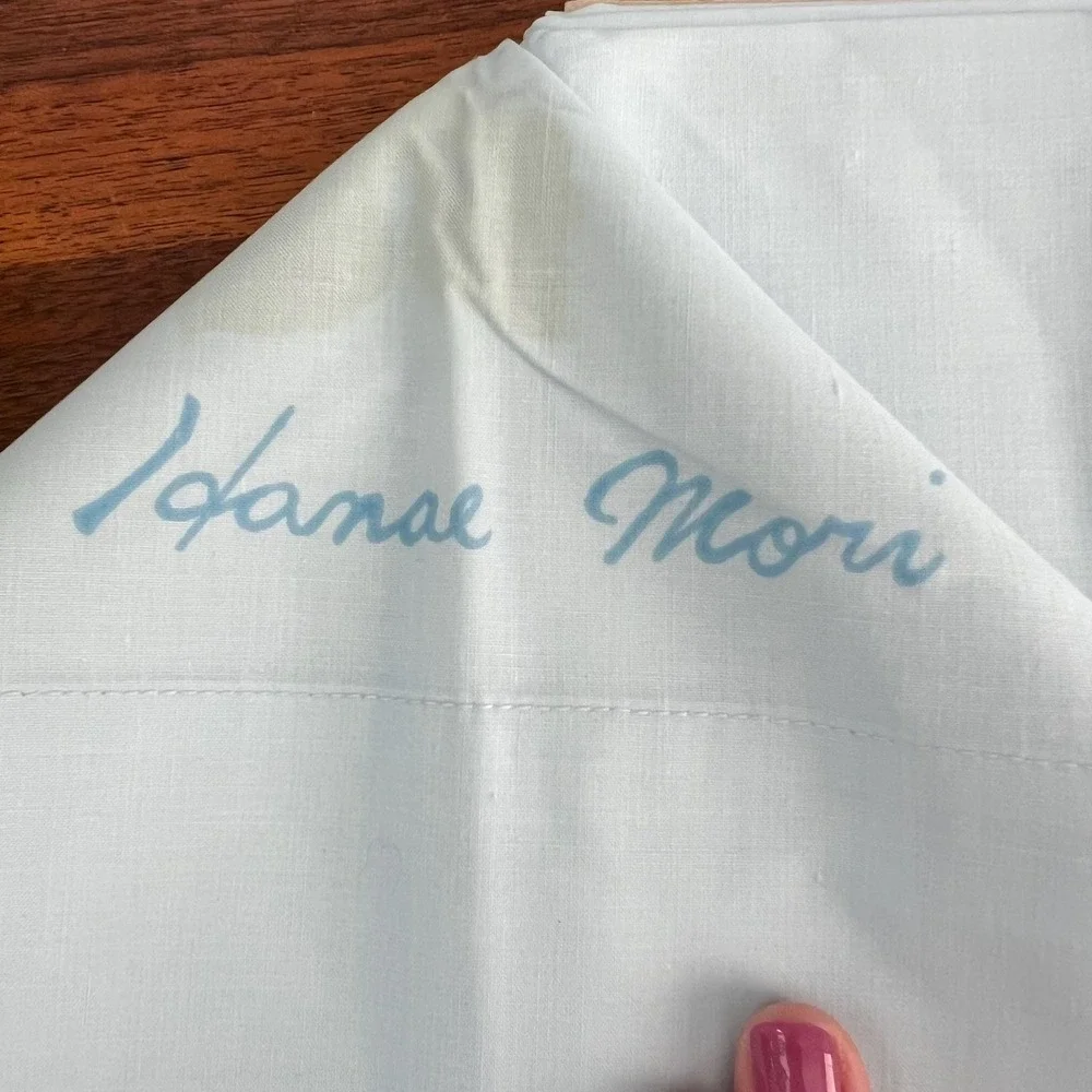Vintage Hanae Mori Martex Floating Garden Full Sheet Set NOS Floral 1970s